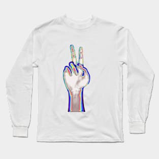 Holographic Hand Inside Long Sleeve T-Shirt